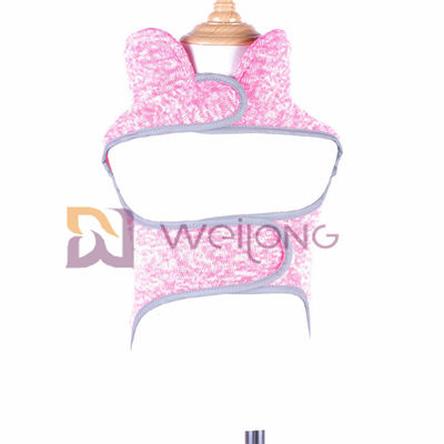 Velcro ouvrant la veste rose Heather Dog Sweatshirt de manteau d'animal familier d'ouatine
