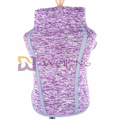 Ouatine de chaîne rayant le manteau pourpre de chien d'ouatine de veste de gilet d'inquiétude de chien