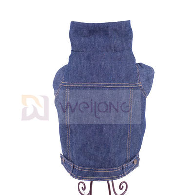 Poly chien Jean Jacket bleu d'hiver de veste de denim d'animal familier de Berber de 100%