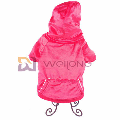Manteau mou et chaud d'Autumn Shiny Velour Pet Hoodie de BSCI de Noël de chien de veste
