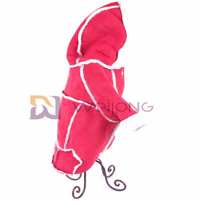Chaud imitez le Hoodie en cuir d'Autumn Raw Edge Cute Pet d'habillement d'animal familier