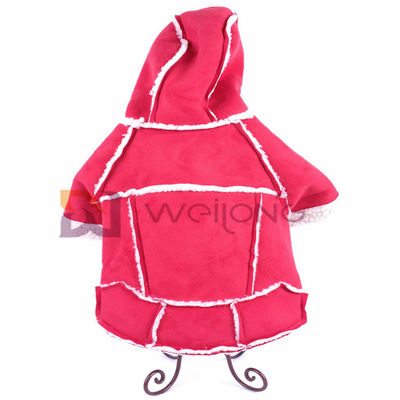 Chaud imitez le Hoodie en cuir d'Autumn Raw Edge Cute Pet d'habillement d'animal familier