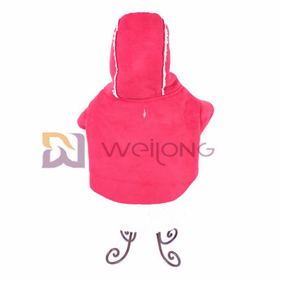 ISO9001 imitent la veste en cuir d'Autumn Raw Edge Warm Dog de veste d'animal familier de Hoodie