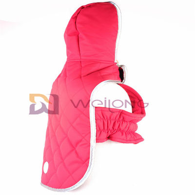Hoodie réfléchi piquant d'animal familier d'ouverture de Velcro de veste de chien de Hoodie de correction de Taslan