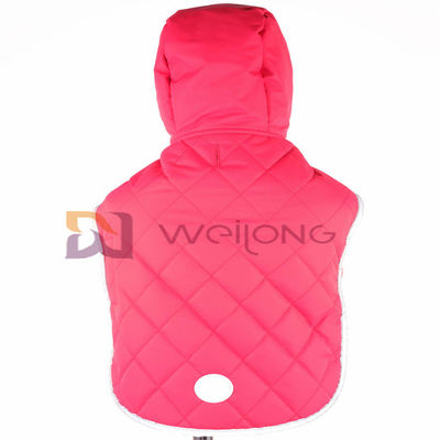 Hoodie réfléchi piquant d'animal familier d'ouverture de Velcro de veste de chien de Hoodie de correction de Taslan