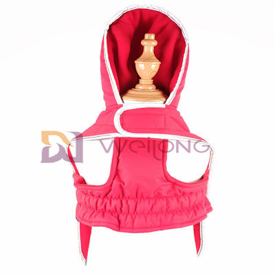 Hoodie réfléchi piquant d'animal familier d'ouverture de Velcro de veste de chien de Hoodie de correction de Taslan