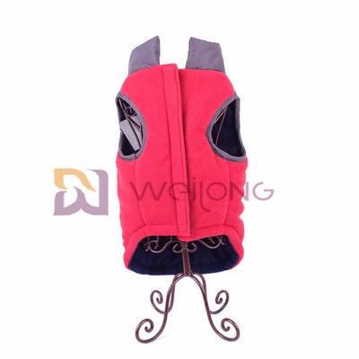 Veste protégeant du vent imperméable de chien de tirette de Faux de veste d'animal familier de cou de tortue de laine polaire