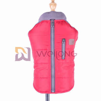 Veste d'animal familier d'ouverture de Velcro de poche de tirette de Faux pour l'automne/hiver de chien