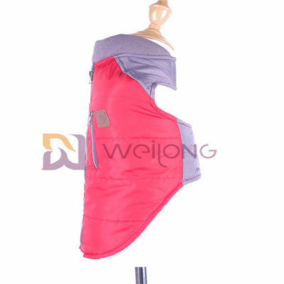 Veste d'animal familier d'ouverture de Velcro de poche de tirette de Faux pour l'automne/hiver de chien
