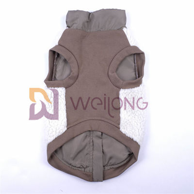 Veste argentée d'animal familier d'ouatine de Berber de tirette de bonne élasticité 2*2 RIB Low Body Dog Jackets pour l'hiver