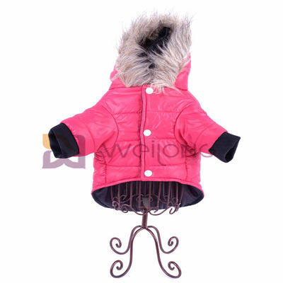 L'ouate casse le survêtement s'ouvrant remplissant de chien de Hood Pet Clothing Hoodie Polyester de fourrure