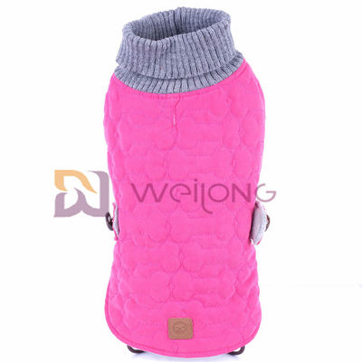 Le collier d'ouate de polyester a tricoté le chandail WMT de pullovers de chien pour le chien chaud