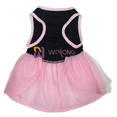 Chiens chauds de débardeur robe/CVC d'animal familier de Halloween Tulle de fausse pierre de jupe de Tulle habillés