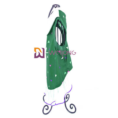 La copie de Digital brodent la robe de chambre de chien de collier tissée poly par coeur d'été de débardeur d'amour de robe d'animal familier fait sur commande