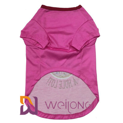 Chemise en caoutchouc 180G adapté aux besoins du client par couleur d'anniversaire de chiot d'impression