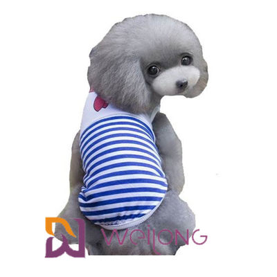 T-shirt adapté aux besoins du client d'Anchor Stripe Pet de marin d'impression de Digital pour le coton 100% de chiot