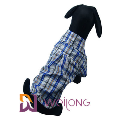 L'animal familier vêtx des chemises de chien de plaid de coton pour les chiens moyens ISO9001