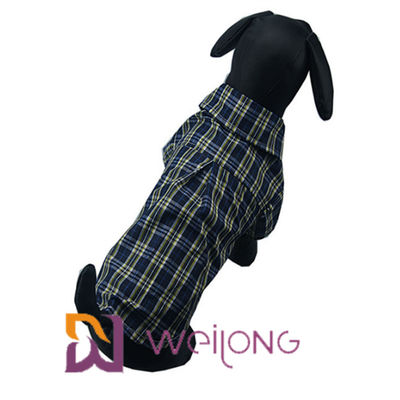 L'animal familier vêtx des chemises de chien de plaid de coton pour les chiens moyens ISO9001