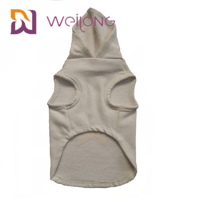 Hoodie personnalisable de chien de coton des modèles CVC avec la copie en caoutchouc