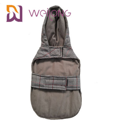 L'hiver fait sur commande de Hoodies de chien de tricot balayé par pied-de-poule gardent le Hoodie chaud de chiot de BSCI