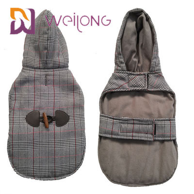 L'hiver fait sur commande de Hoodies de chien de tricot balayé par pied-de-poule gardent le Hoodie chaud de chiot de BSCI