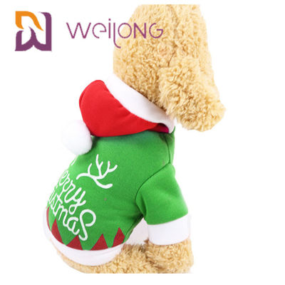 L'hiver de chiot de Hoodie de Noël vêtx avec des vêtements d'hiver de Santa Claus Snowman Elk Dog Cat