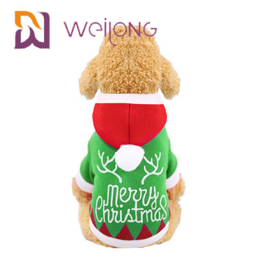 L'hiver de chiot de Hoodie de Noël vêtx avec des vêtements d'hiver de Santa Claus Snowman Elk Dog Cat