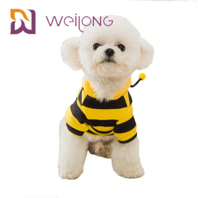 Vêtements drôles de Hoodie de chien de costume d'abeille de bande d'habillement d'animal familier de Florea d'api