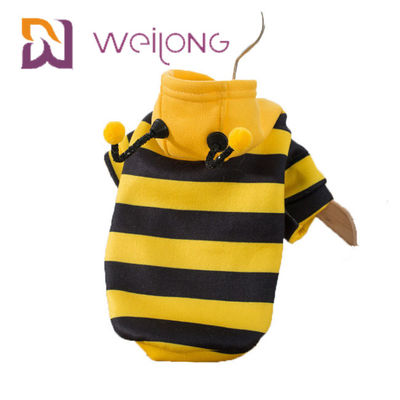 Vêtements drôles de Hoodie de chien de costume d'abeille de bande d'habillement d'animal familier de Florea d'api