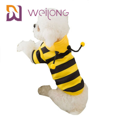 Vêtements drôles de Hoodie de chien de costume d'abeille de bande d'habillement d'animal familier de Florea d'api