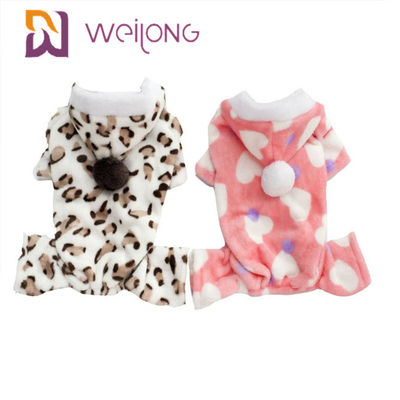 100% poly pyjama personnalisable d'animal familier d'impression pour des pyjamas de flanelle de chien d'automne/hiver