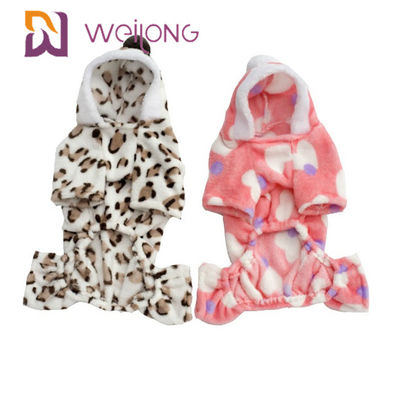 100% poly pyjama personnalisable d'animal familier d'impression pour des pyjamas de flanelle de chien d'automne/hiver