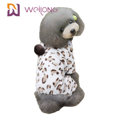 100% poly pyjama personnalisable d'animal familier d'impression pour des pyjamas de flanelle de chien d'automne/hiver