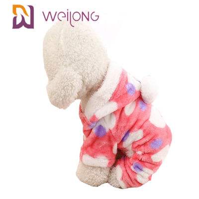 100% poly pyjama personnalisable d'animal familier d'impression pour des pyjamas de flanelle de chien d'automne/hiver