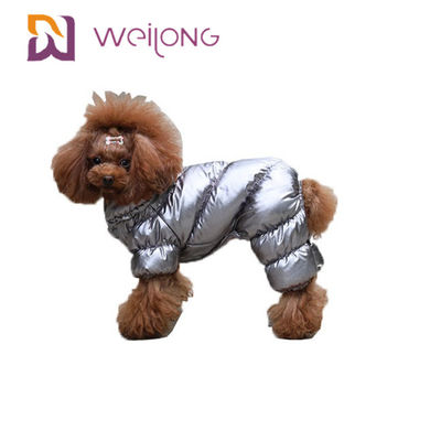 Pyjamas imperméables colorés de chien de tissu de perle pour de petits chiens de grands chiens