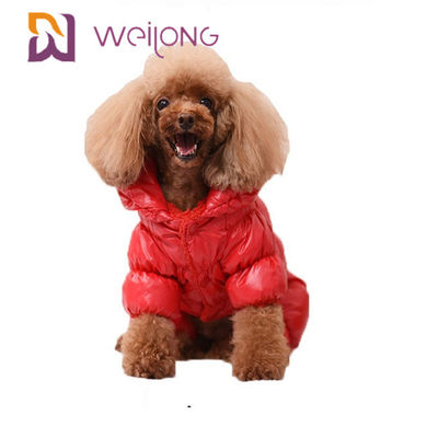 Pyjamas imperméables colorés de chien de tissu de perle pour de petits chiens de grands chiens