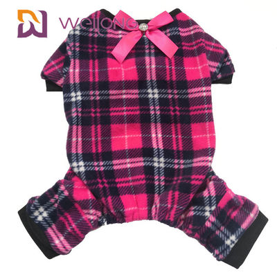 Arc personnalisable de poly d'ouatine pyjamas chauds de chien pour l'automne et l'hiver