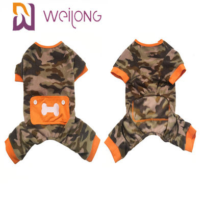 Poly ouatine Onesie de chien de crâne de camouflage de pyjama d'animal familier d'hiver d'ouatine