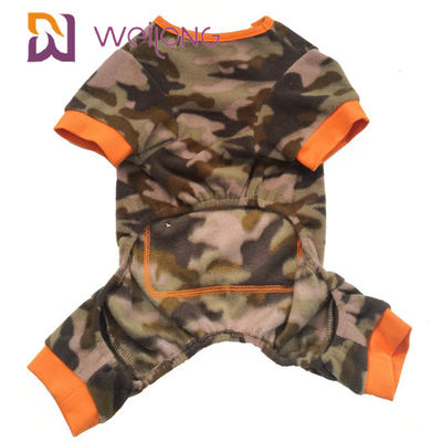 Poly ouatine Onesie de chien de crâne de camouflage de pyjama d'animal familier d'hiver d'ouatine