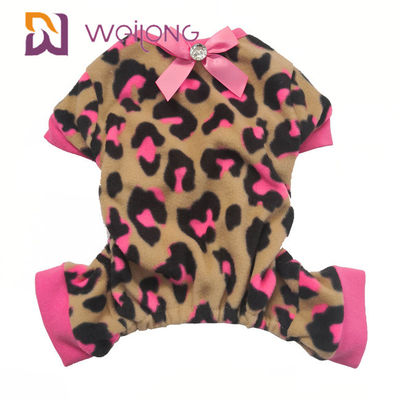 Pyjamas mignons de chien de modèle d'arc d'animal familier de pyjamas d'animal familier de chaleur personnalisable d'habillement
