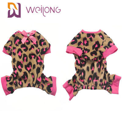 Pyjamas mignons de chien de modèle d'arc d'animal familier de pyjamas d'animal familier de chaleur personnalisable d'habillement