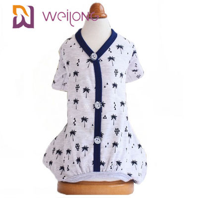 Doublure de débardeur de coton de pyjama de ressort/d'animal familier de cardigan de modèle personnalisation d'été