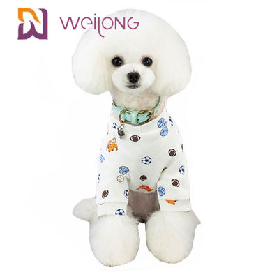 Plein T-shirt de Cat Pet Holiday Pajamas Printed de chien de personnalisation de Kweilong