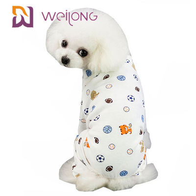 Plein T-shirt de Cat Pet Holiday Pajamas Printed de chien de personnalisation de Kweilong