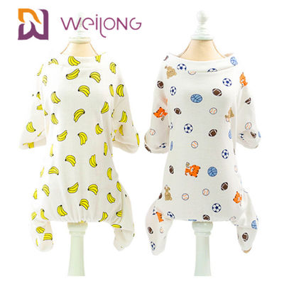 Plein T-shirt de Cat Pet Holiday Pajamas Printed de chien de personnalisation de Kweilong