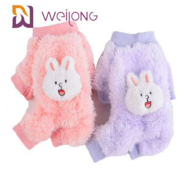 Pyjamas mignons respirables de chien de Cat Pet Pajama Poly Soft Sherpa de chien