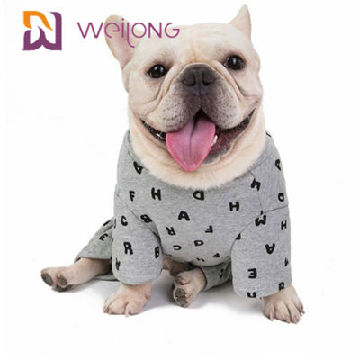 Ouatine Onesie de chien du pyjama BSCI d'animal familier de pull molletonné d'automne/hiver de personnalisation