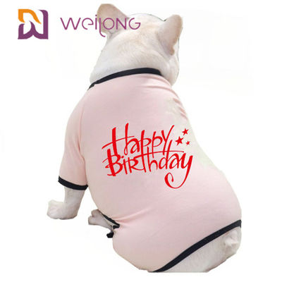 Pyjamas de chiot de débardeur du pyjama CVC de ressort/d'animal familier anniversaire d'été