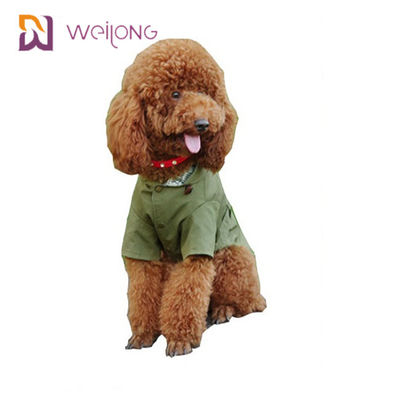 Manteau de fossé s'ouvrant de chien de sergé de coton de Cat Wind Pet Coat Snaps de ressort