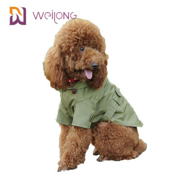 Manteau de fossé s'ouvrant de chien de sergé de coton de Cat Wind Pet Coat Snaps de ressort